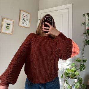 American Eagle Outfitters Burnt Orange Sweater